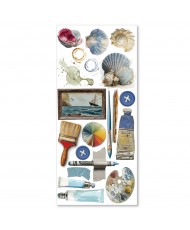Stickers An artist journey transparent adhesive sheets 5Pg