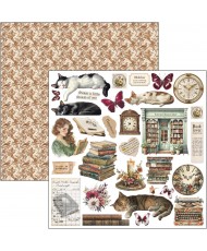 Book Lovers Paper Pad 12x12 12Pg +1 special sheet