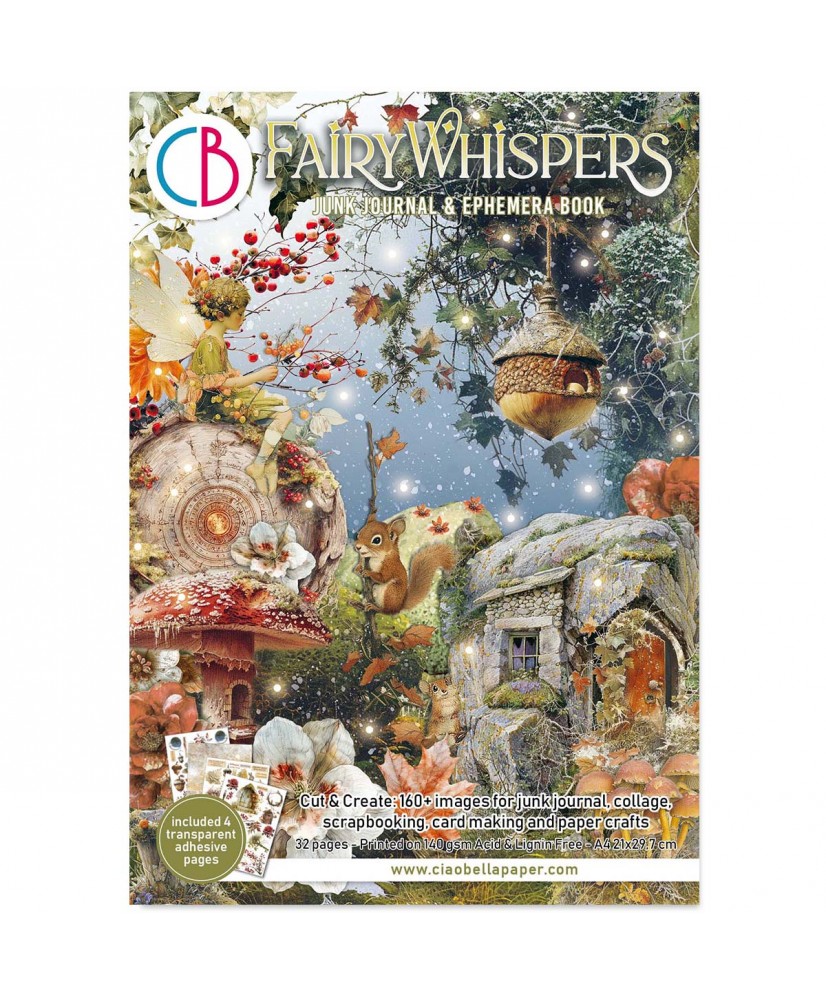 Ephemera Book Fairy Whispers A4 32/Pkg