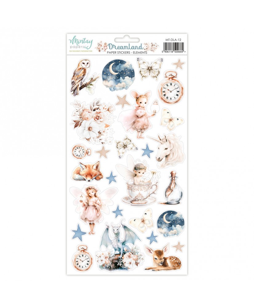 Dreamland 6 x 12 Paper Stickers - Elements