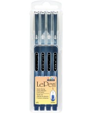 Le Pen Black 4Pcs 0.3mm pen...
