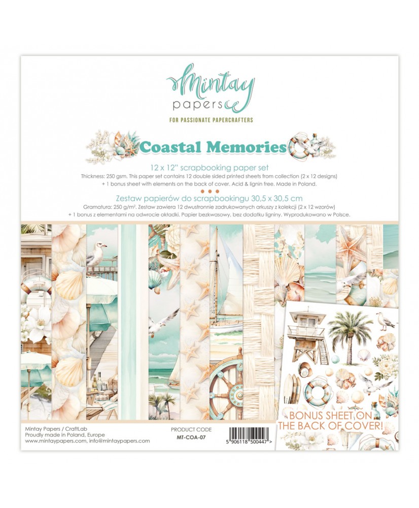 Coastal Memories 12x12 paper set