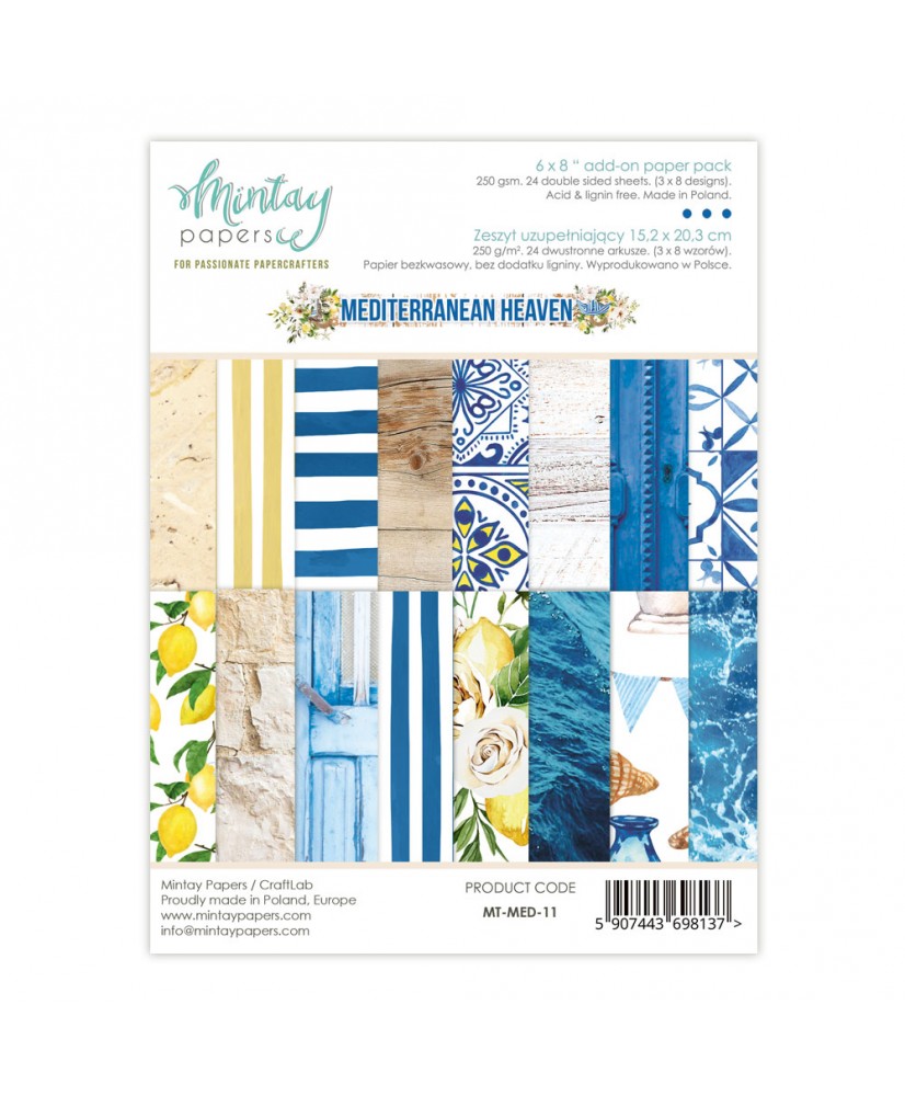 Mediterranean Heaven - 6 x 8 Add-On Paper Pad