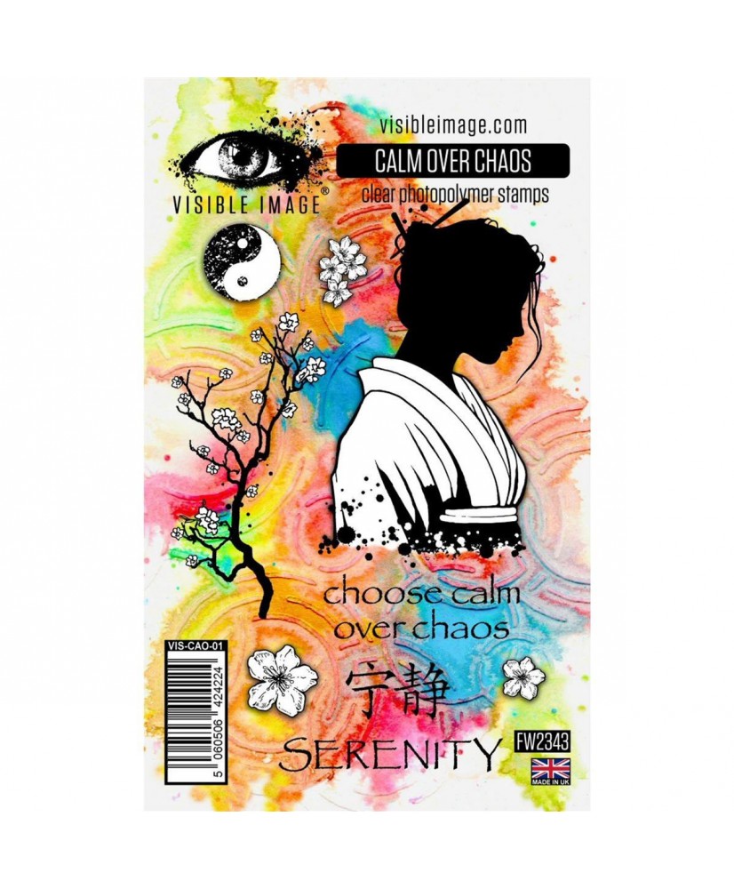 Visible Image Calm Over Chaos 4 in x 6 in Clear Stamp Set - Pre Order