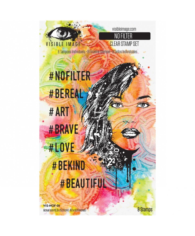 Visible Image No Filter 4 in x 6 in Clear Stamp Set - Pre Order