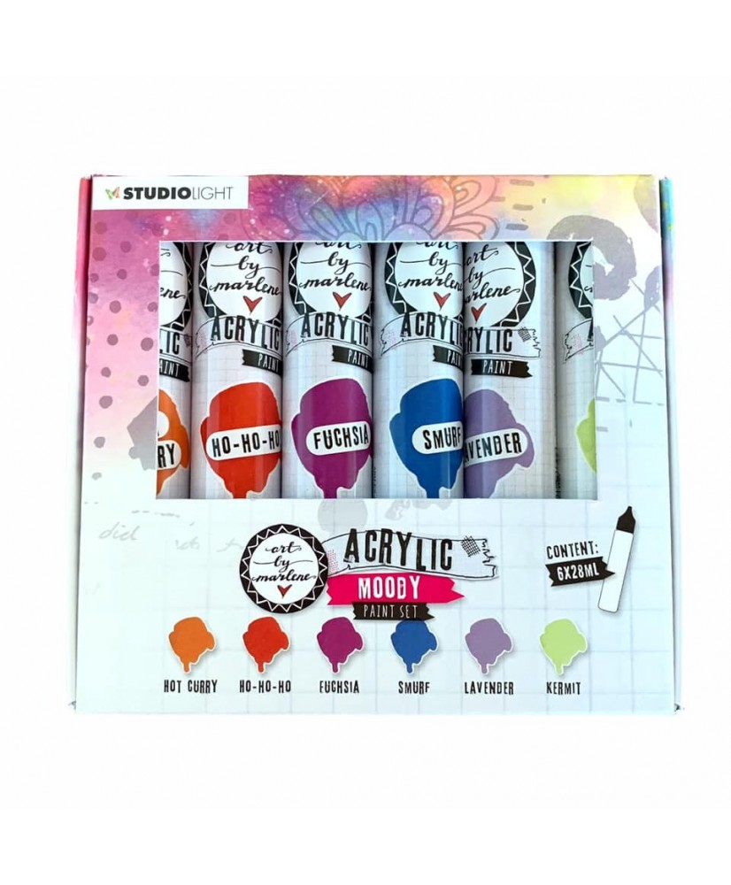 ABM Acrylic Paint Moody Paintset Essentials 28ml 6 PC nr.102