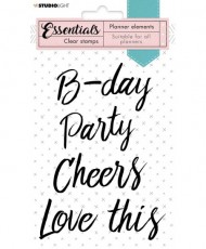 SL Clear StampText party Planner Essentials nr.08