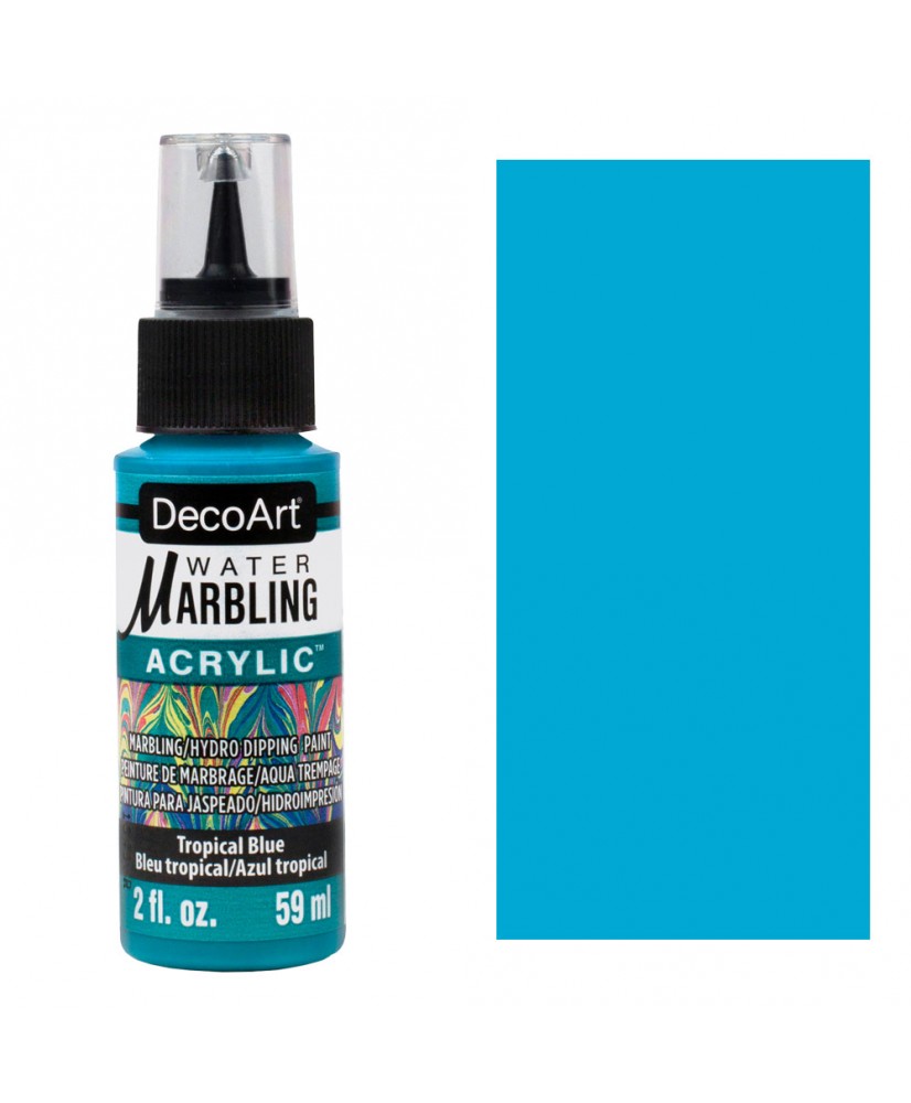 Water Marbling Acrylic Paint Tropical Blue 59ml