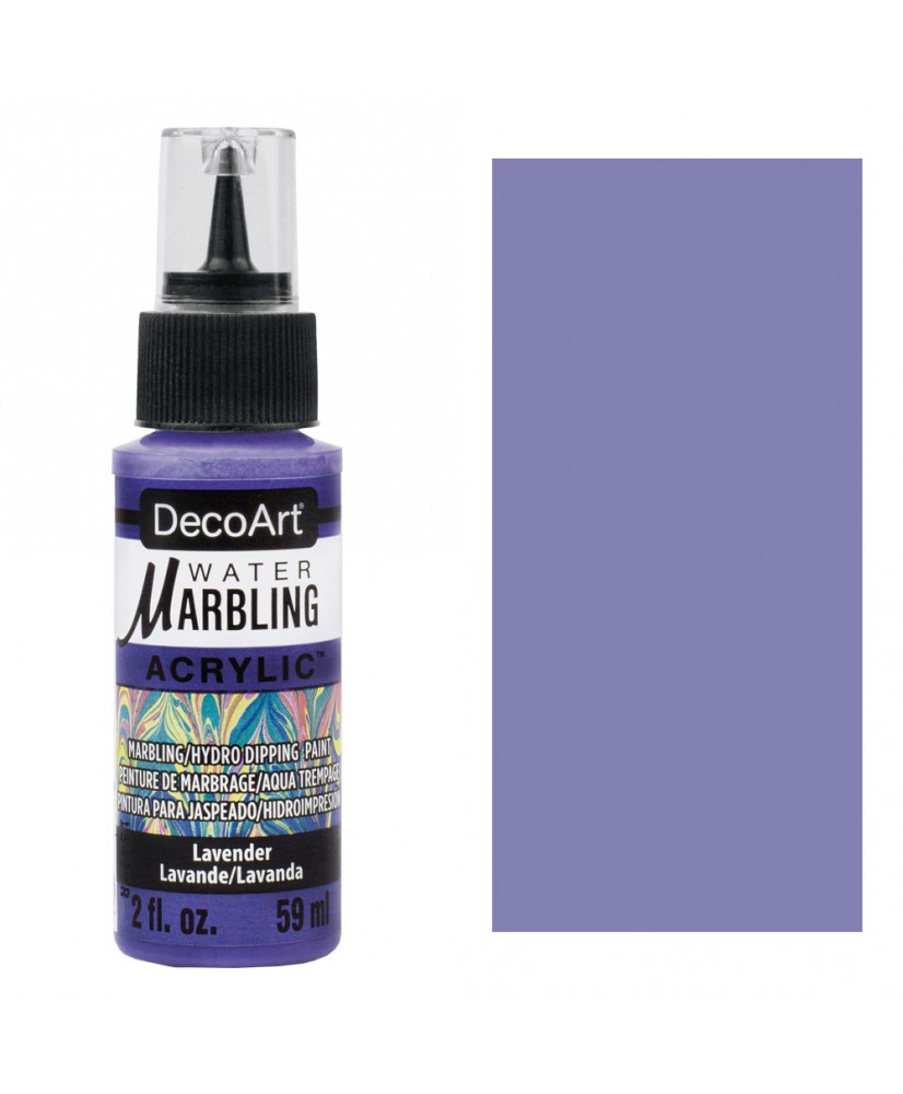 Water Marbling Acrylic Paint Lavender