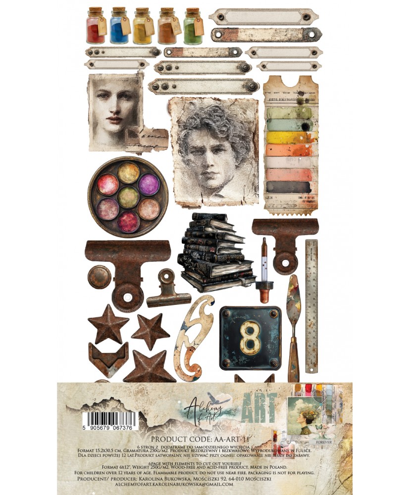 Art - Set of  SELF-CUTTING 6X12 6 Sheets