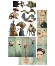 Art - Set of  SELF-CUTTING 6X12 6 Sheets