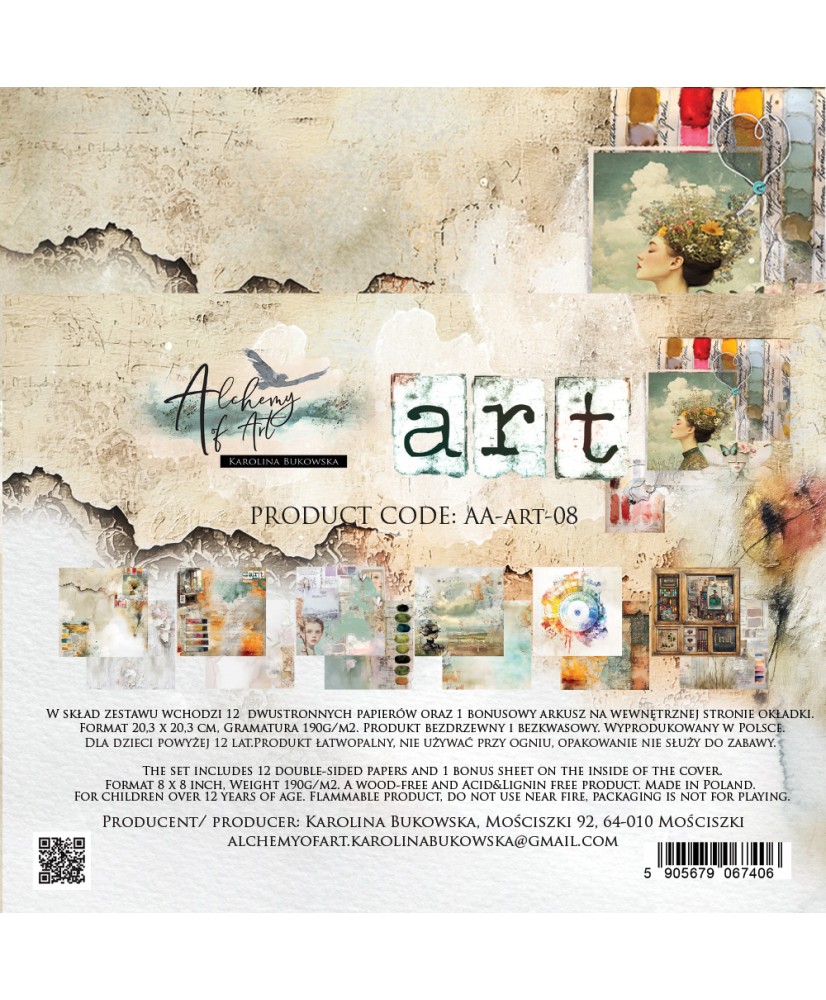 Art - Scrapbooking paper set 8 X 8