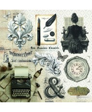 Typographic Paper Pad 12x12 12/Pkg