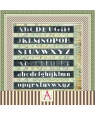 Typographic Paper Pad 12x12 12/Pkg