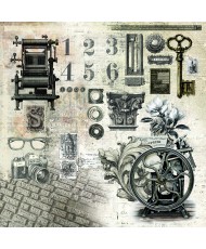 Typographic Pad 8x8 12/Pkg