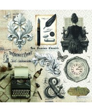 Typographic Pad 8x8 12/Pkg