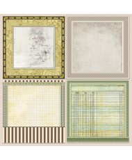 Typographic Pad 8x8 12/Pkg