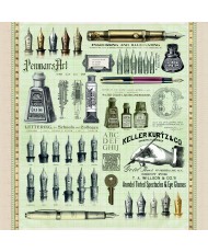 Typographic Pad 8x8 12/Pkg