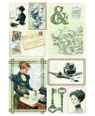 Typographic Creative Pad A4 9/Pkg