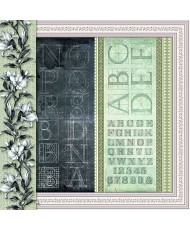 Typographic Patterns Pad 12x12 8/Pkg