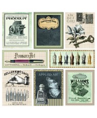 Typographic Patterns Pad 12x12 8/Pkg