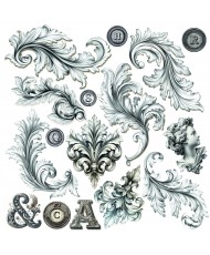Typographic Fussy Cut Pad 6x6 24/Pkg