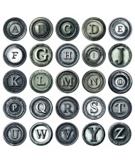 Typographic Fussy Cut Pad 6x6 24/Pkg