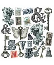 Typographic Fussy Cut Pad 6x6 24/Pkg