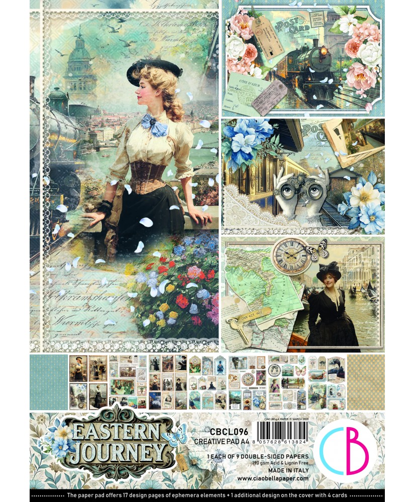 Eastern Journey Creative Pad A4 9/Pkg