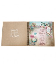 SL Spiral passe-partout journal 8x8 inch, Kraft