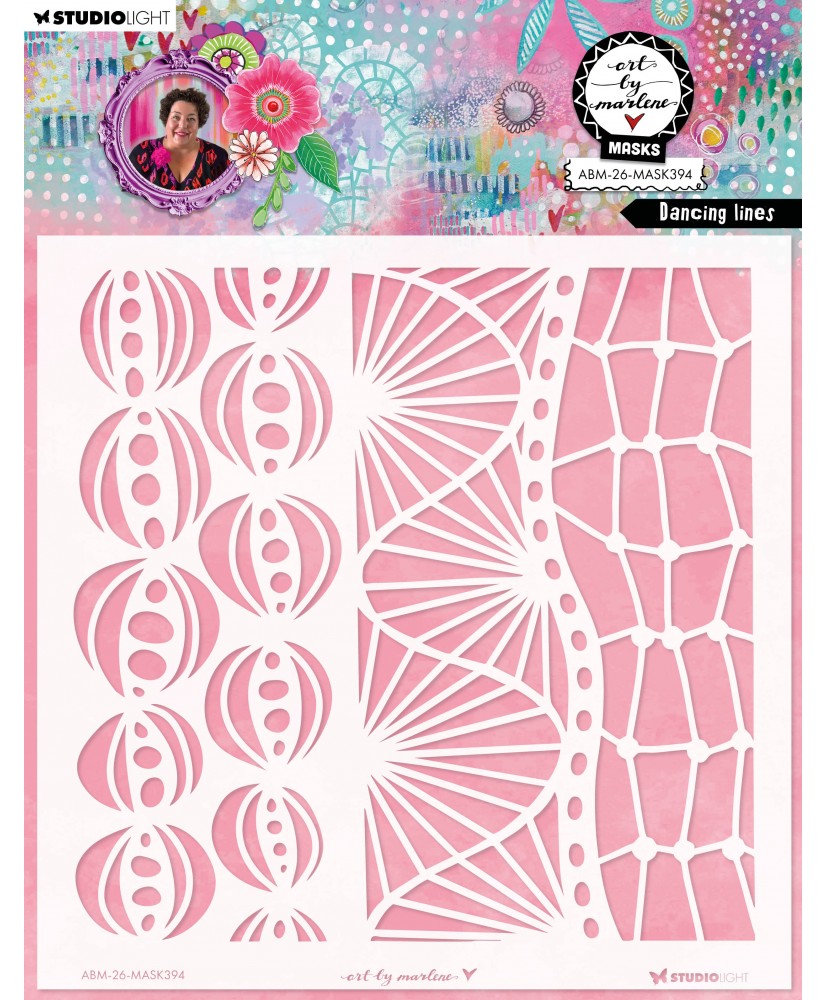 Mask Dancing lines 203x203x1mm 1 Piece(Pre-order)