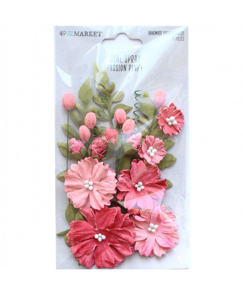 Royal Spray - Passion Pink Paper Flower Pack