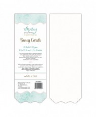 Fancy Cards – White 01, 20 sheets
