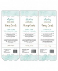 Fancy Cards – White 01, 20 sheets