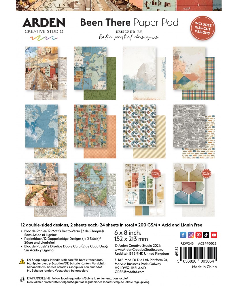 Been There 6in x 8in Paper Pad 24Sh 24Sh