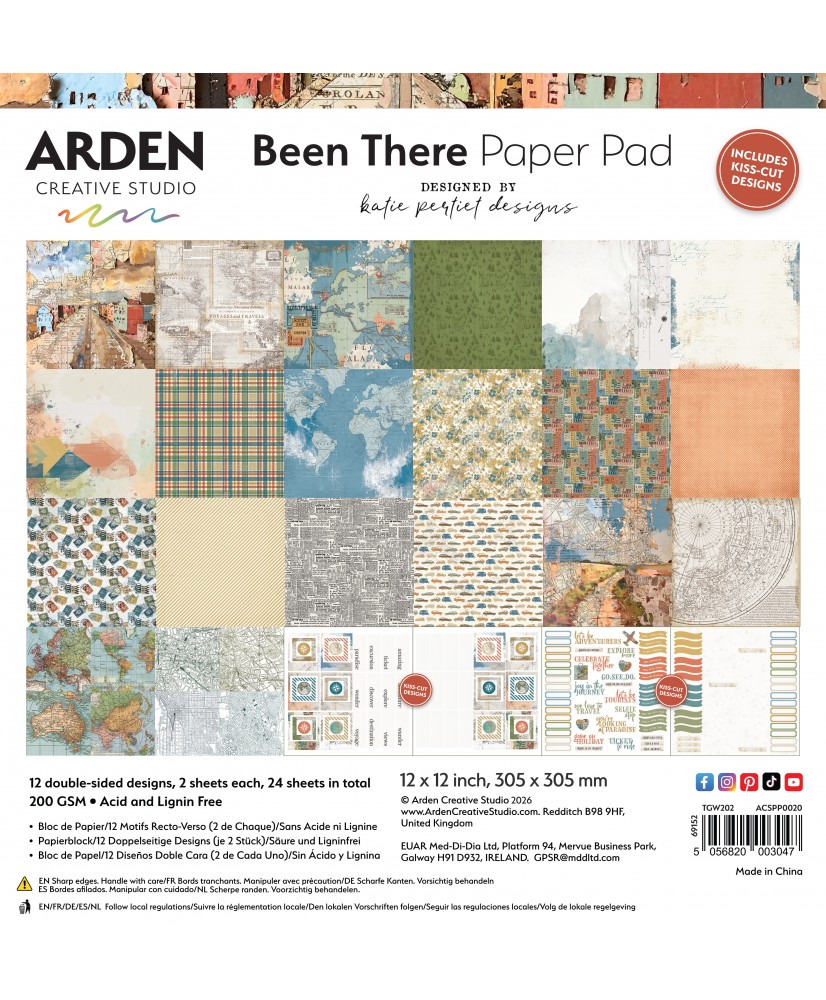 Been There 12in x 12in Paper Pad 24Sh