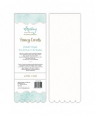 Fancy Cards – White 02, 20 sheets