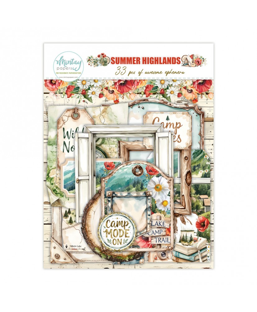 Summer Highlands - Paper Ephemera - 33 pcs