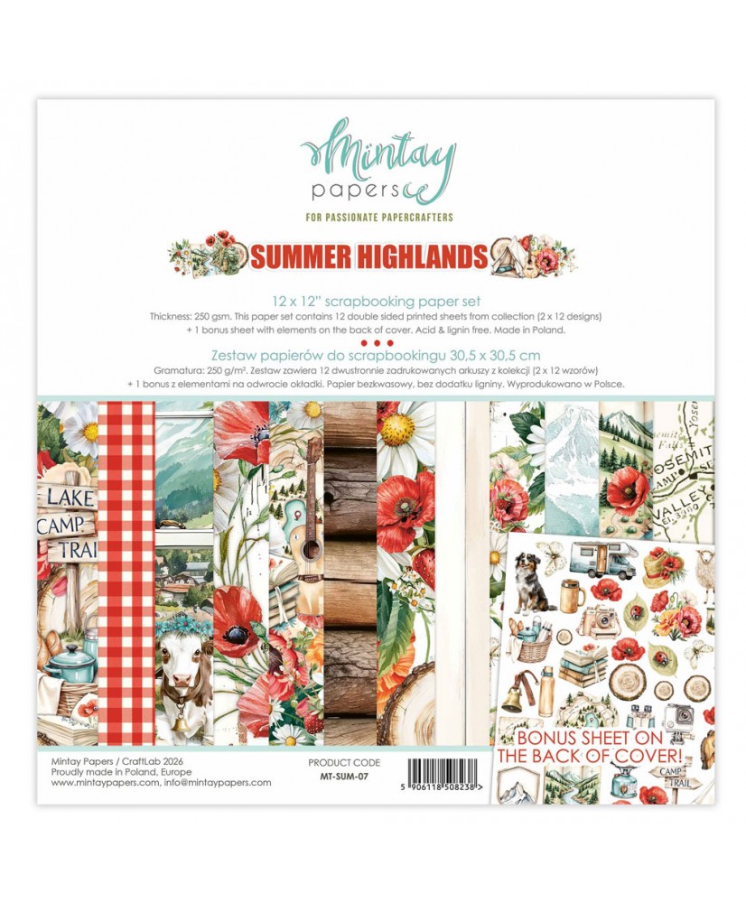 Summer Highlands - 12 x 12 Paper Set