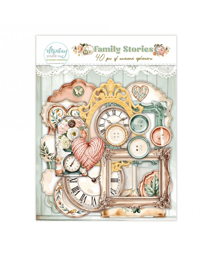 Family Stories - Paper Ephemera - 40 szt