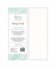 Fancy Cards – White 03, 20 sheets