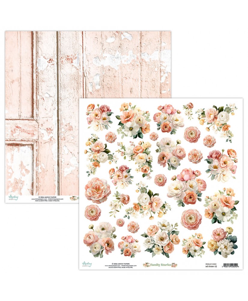 Family Stories - 12 x 12 Flora Paper