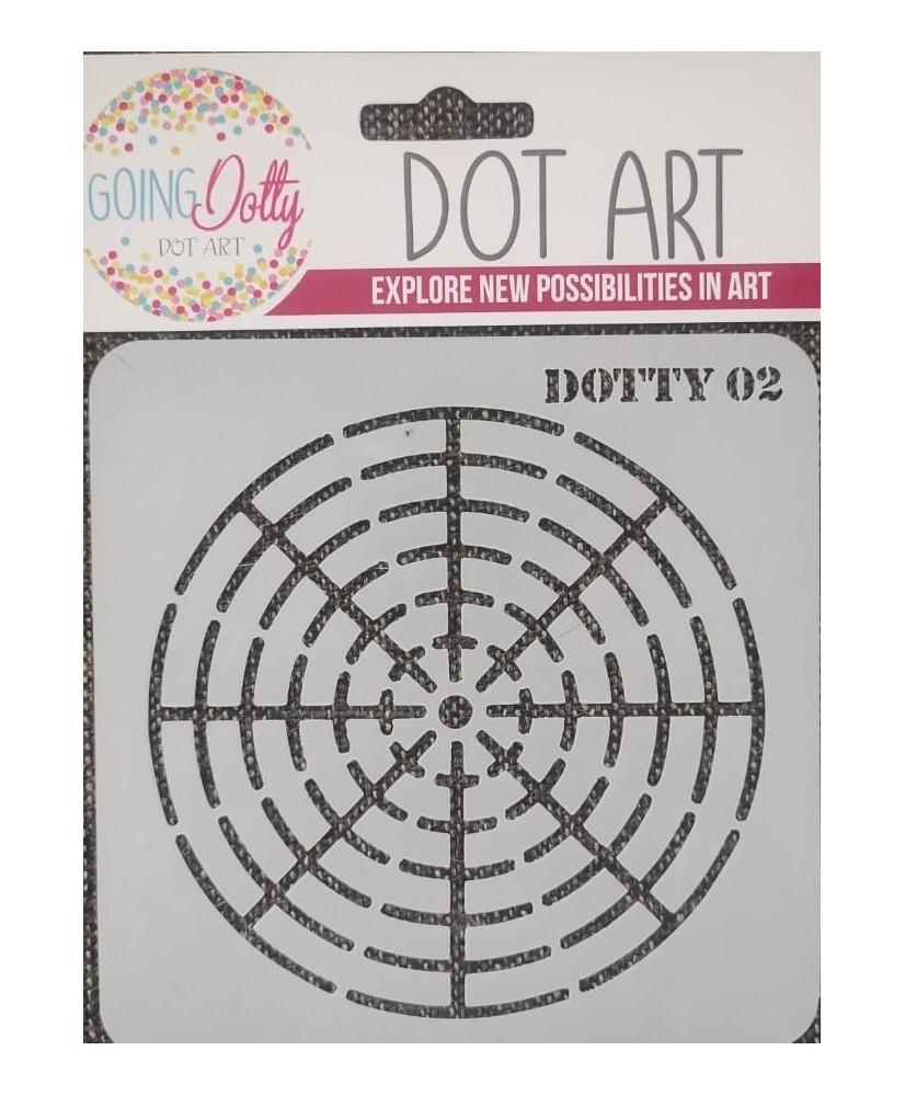 Dot Art Stencil 15 x 15cm