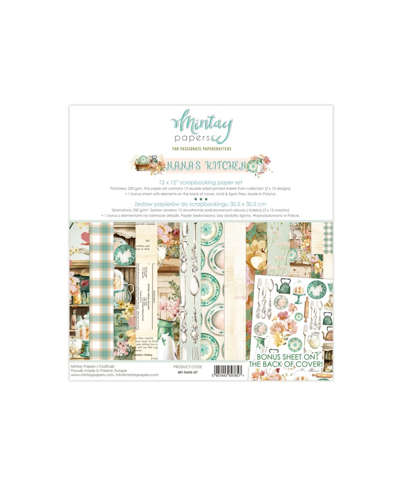 12 x 12 Paper Pad - Nana's Kitchen