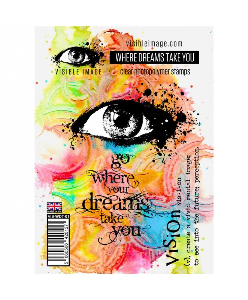 Visible Image Where Dreams Take You 4in x 6in Stamp Set