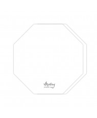 Octagon Card Base - WHITE,...