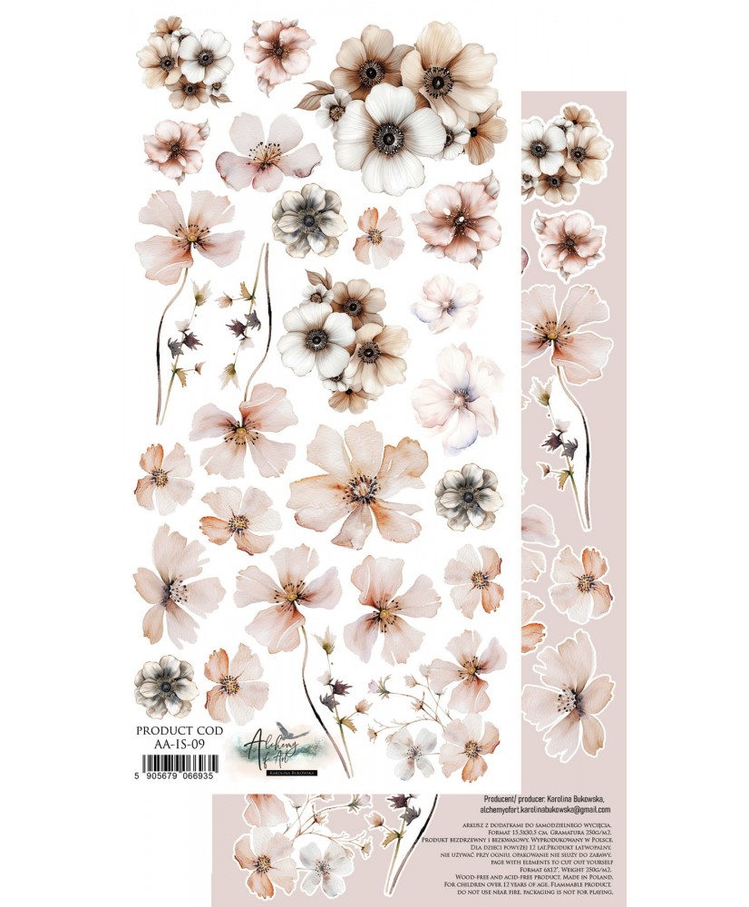 In silence - DIY cutout sheet 12x12