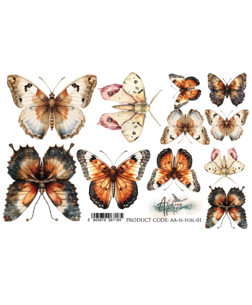 In silence -A5 format foil for self-cutting