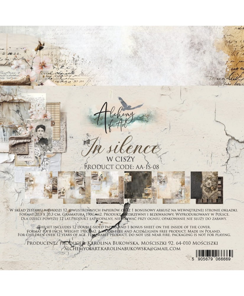 In silence - Scrapbooking Paper Set 8x8
