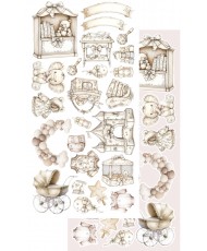 The Baby Girl - Set of SELF-CUTTING 6X12 6 Sheets